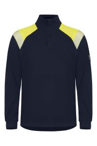 Flame Retardant Half-zip l.s. T-shirt